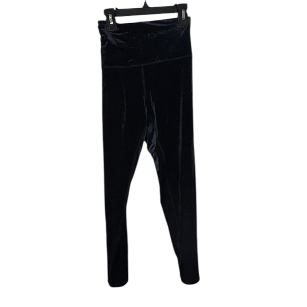 Athleta Black Velvet Leggings • Size XL •